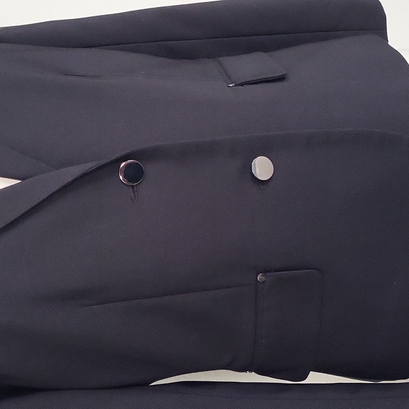 Women's Black Hip Length Blazer Jacket Harve Bernard Size M - Picture 2 of 9